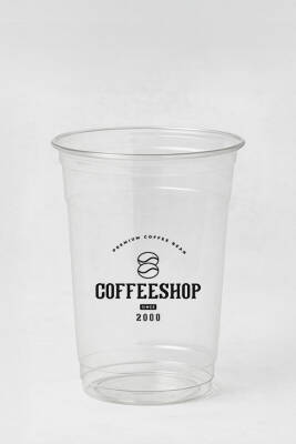 14 oz 400 cc Baskılı Pet Bardak (12 gr) - 