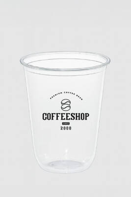 14 oz 400 cc Baskılı Bubble Tea Bardak (10 gr) - 